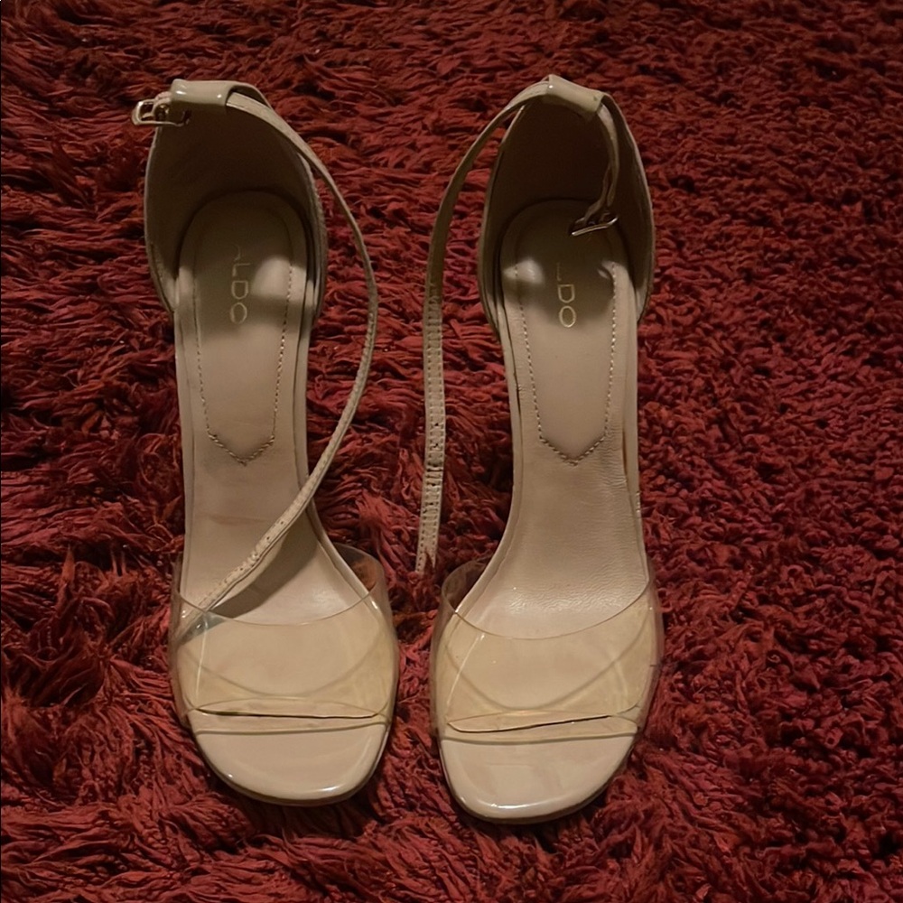 Aldo Cream Heels Elegant Design